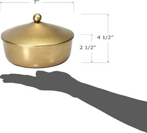 OEM Manufacturer Luxury Vintage Brass Serving Bowl For Home Hotel Restaurant Dining <b>Table</b> Serving And Decorative Purpose - Product Image 2