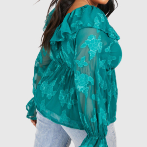 Blusa informal holgada de manga larga con estampado personalizado para mujer, talla grande, estilo hip hop, de franela con botones, para otoño, algodón 2026 - Product Image 4