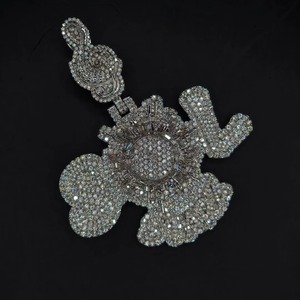 Hip Hop Jewelry Mens Iced Out Custom Letter <b>Pendant</b> 925 Sterling <b>Silver</b> VVS Moissanite Diamond Number Name <b>Initial</b> Logo <b>Pendant</b> - Product Image 4