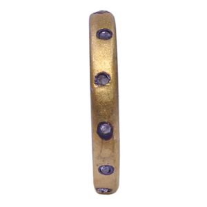 Wedding Wear 925 Sterling Silver Gold Plated Jewelry Diamond Gemstone Women Wear Classic Couple <b>Spinner</b> <b>Ring</b> - Product Image 4