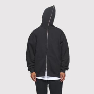 Sweat à capuche zippé pour homme, surdimensionné, de haute qualité, style vintage, effet délavé soleil et usé, délavé à l'acide - Product Image 5