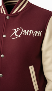 Ropa al por Mayor Estilo Americano Streetwear con Mangas de Cuero y Parches Bordados, Chaqueta Letterman Auténtica - Product Image 4