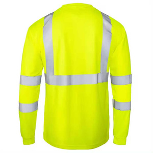 Pantalon de travail haute visibilité pour homme, jaune avec bandes argentées, certifié Oeko-Tex, personnalisable - Product Image 2