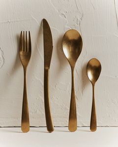 Ensemble de couverts de luxe en métal, couverts en acier inoxydable, fourchette, cuillère, couteau, pour la salle à manger, la cuisine, le restaurant, l'hôtel, la maison, les fournitures de mariage - Product Image 3