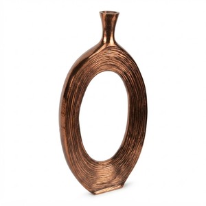 Minimalist Metal Flower <b>Vase</b> Simple Elegant <b>Decorative</b> Centerpiece For Home Living Room Office Dining Table - Product Image 2