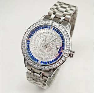 OEM ODM Top Brand Diamond <b>Watch</b> Luxury Bling Quartz Square Men <b>Watch</b> Hip Hop Gold Full Diamond <b>Iced</b> <b>Out</b> <b>Watch</b> for Him - Product Image 2