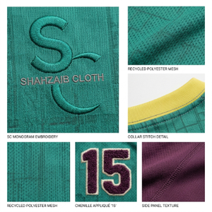 Camisetas Deportivas Ligeras Sublimadas y Bordadas Personalizadas, 100% Poliéster, Tejido de Secado Rápido, Manga Corta, Logotipo Personalizado en la Parte Delantera, para Adolescentes - Product Image 4