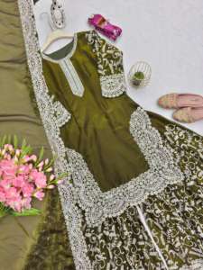 Trajes de Fiesta de Diseñador, Elegantes Conjuntos de Vestidos Étnicos para Mujer, Ideales para Bodas y Compromisos a Precio de Exportación - Product Image 2
