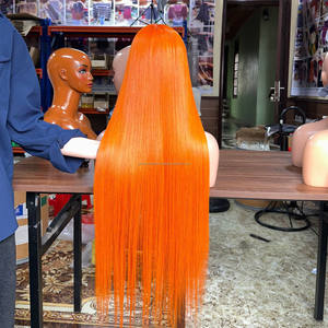 Produits capillaires premium en cheveux humains, perruques vietnamiennes en cheveux naturels, perruques lisses avec dentelle frontale, cheveux vietnamiens bruts, perruques soyeuses sans nœuds - Product Image 2