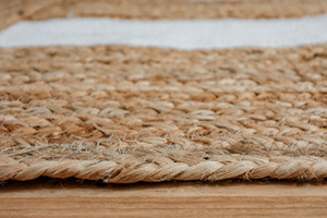Handwoven Braided Jute Lattice Rug Wholesale for Living Room Bedroom Hotel Home Decor - Product Image 2