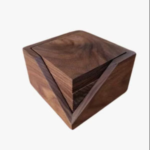 Nouveaux sous-verres et dessous de tasse en bois design tendance, 10 mm, écologiques, colorés, pour la vaisselle et les boissons, prix de gros - Product Image 1