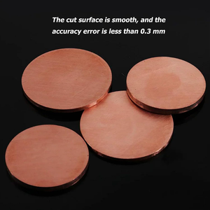 Plaque ronde en cuivre, disque en cuivre fait main, plaque de cuivre vierge décorative pour projets d'artisanat et d'art DIY - Product Image 4