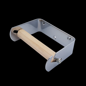 Modern Wood Wall Mounted Toilet <b>Paper</b> Holder Modern Wood Wall Mounted <b>Towel</b> Holder Bathroom Storage Rack - Product Image 3