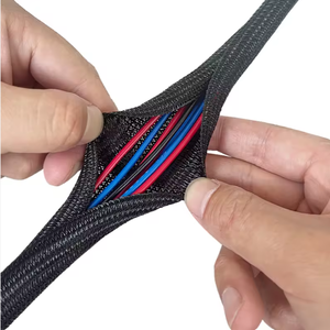 Gaine de câble tressée extensible personnalisée, résistante à l'usure, auto-enroulante, en textile - Product Image 2