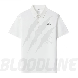 Camisa de Manga Corta para Hombre Bloodline, Blanca, de Algodón Oxford, Transpirable, Formal, Corte Regular, Logotipo Frontal Sólido, Impresión Digital, 220g - Product Image 1