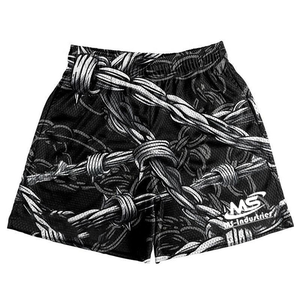 Shorts en maille respirants pour hommes, taille élastique, style sport décontracté, streetwear Y2K, mode été, fournisseur USA - Product Image 4
