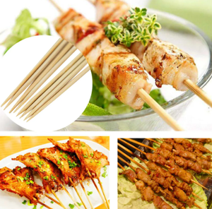 Natural Bamboo Skewers Export Standard Food Grade Eco Friendly <b>BBQ</b> Sticks High Quality Durable Bamboo Skewer - Product Image 6