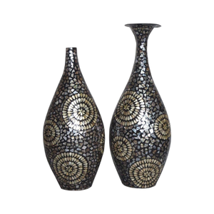 Nordic Style <b>Light</b> Luxury Mother of Pearl <b>Flower</b> Vase Chic Housewarming Gift - Product Image 5
