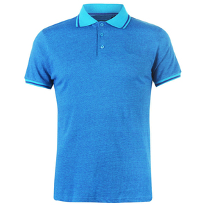 Camisa de Manga Corta para Hombre con Ribete en Contraste, Corte Regular Informal, Ropa Deportiva para Golf y Tenis, Transpirable, Top de Verano, Suave, Poliéster/Algodón - Product Image 1