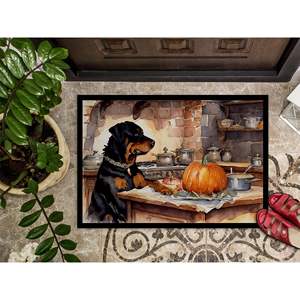 ร็อทไวเลอร์พรมเช็ดเท้าฟักทอง24H x 36W, พรมเช็ดเท้ากันลื่นในร่มกลางแจ้ง - Product Image 3