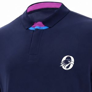 Navy Blue Rugby Jersey Long Sleeve Men's Team Shirt Sports Uniform Match Training Wear <b>Athletic</b> Performance Apparel Outdoor Game - Product Image 6