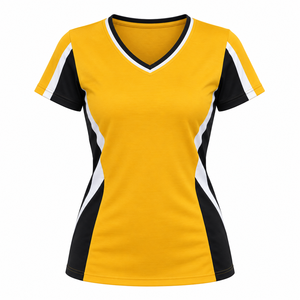 durable easy care cotton basics for women v <b>neck</b> t-shirts for <b>travel</b> and versatile casual styling for a look modern lasting look - Product Image 4
