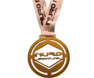 NURO Grappling Metal <b>Sport</b> <b>Medal</b> with Ribbon for Competition Award - Product Image 1