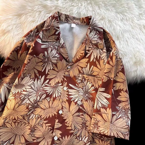 OEM/ODM Chemises Homme Extensibles 4 directions, Légères, Coupe Classique, Imprimé Floral Plage, Décontractées, Respirantes, Infroissables, pour l'été et les vacances, Vente en gros - Product Image 3