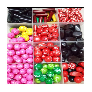 Guirnalda de cuentas de madera rústicas estilo boho, hechas a mano, para decoración, relleno de cuencos, accesorio rústico, artesanía natural - Product Image 6