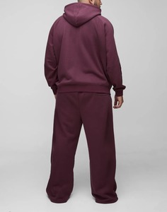 Conjunto Deportivo OEM de 430 g/m², Sudadera con Cremallera y Pantalones Deportivos Extra Grandes, Unisex, Color Sólido - Product Image 6