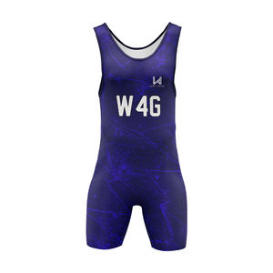 Singlet de Lucha Libre Estadounidense Personalizado para Hombre, Impresión Digital, Spandex/Poliéster, 200gsm, Transpirable, Ligero, Elástico, de Secado Rápido y Duradero - Product Image 2