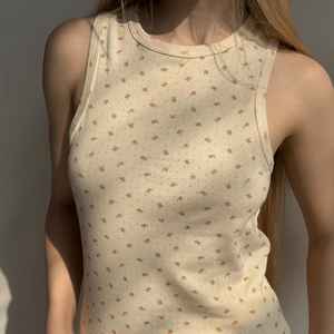 CYBEX INDUSTRY Débardeur court boutonné en toile de coton pour femme, doux, respirant, col en V, pour la maison et les loisirs, soin personnel - Product Image 6