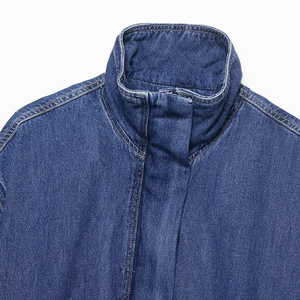 Women Vintage Wash <b>Denim</b> <b>Jacket</b> Casual Button Front Cotton Blend Breathable Fashion Outerwear Custom OEM ODM Wholesale Factory - Product Image 6