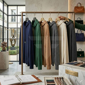 เสื้อฮู้ดดี้โอเวอร์ไซส์ผ้าฝ้ายเฟรนช์เทอร์รี่เนื้อหนา 100% แบบไม่มีเชือกผูก  บุซับในอย่างดี  พร้อมปักโลโก้ตามสั่ง - Product Image 2