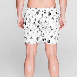 กางเกงขาสั้นผู้ชายผ้าโพลีเอสเตอร์ 100% ระบายอากาศ แห้งเร็ว น้ำหนักเบา ทรงหลวม มีเชือกผูกเอว ลดราคาสุดคุ้ม - Product Image 6