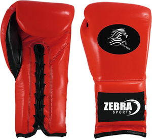 Gants de boxe pour entraînement professionnel, sparring et compétition, en cuir véritable, à lacets, vente en gros, promotion - Product Image 2