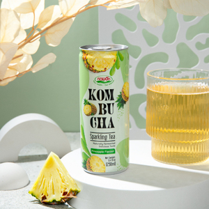 Bebida de Té de Marca Privada, 250 ml, Sabor Piña, Kombucha, Té Espumoso, Nawon, Fabricante de Bebidas OEM/ODM en Vietnam - Product Image 4