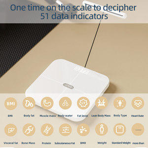 Recién humano cuerpo completo pesaje hogar Hospital médico <span class=keywords><strong>Bmi</strong></span> báscula Digital cuerpo Fitness báscula pantalla Digital Wifi báscula inteligente - Product Image 3