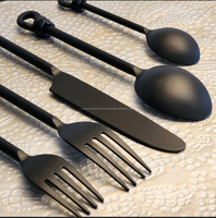 Cuillères et fourchette en acier personnalisées à prix abordable design simple poignée fourchette cuillère à couverts