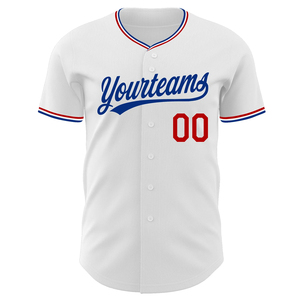 Custom White Full Button Baseball Jersey-Lightweight Moisture Wicking 100% Polyester Breathable Printed Unisex Adult - Product Image 6