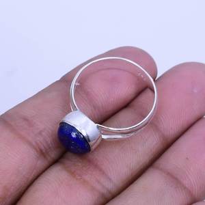 Lapis Lazuli Gemstone <b>Ring</b> 925 Sterling Silver Boho Handmade Jewelry Statement <b>Ring</b> Gift For Women Men - Product Image 2