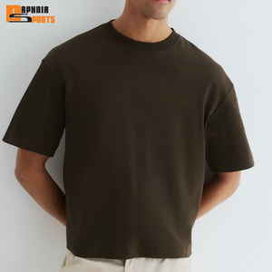 Camisetas Personalizadas de Manga Corta para Hombre, Corte Regular, 100% Algodón, Estilo Urbano, 230 GSM, Cuello Redondo, Color Sólido, Ecológicas - Product Image 4
