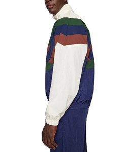 Ensemble de survêtement unisexe personnalisé, coupe-vent, écologique, imperméable, style streetwear, en matière légère, veste et pantalon à fermeture éclair intégrale, vente en gros - Product Image 3
