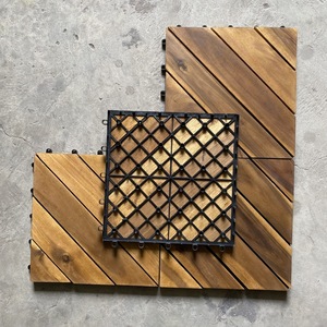 Viet Wood Vietnam Acacia Waterproof Anti-Slip Eco-friendly Outdoor <b>Interlocking</b> Floor <b>Tiles</b> Contemporary Design Matt Finish 5+ - Product Image 4