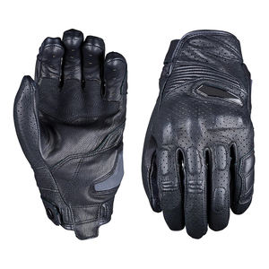 Gants de moto en cuir de vache véritable, à doigts entiers, confortables, compatibles écran tactile, durables, avec fermeture auto-agrippante. - Product Image 1