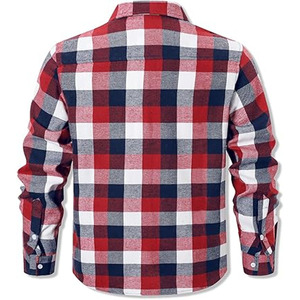 Camisa de Franela para Hombre al Por Mayor, Tejida, Antiarrugas, Ecológica, Transpirable, Cómoda, Informal, de Alta Calidad para Adultos - Product Image 2