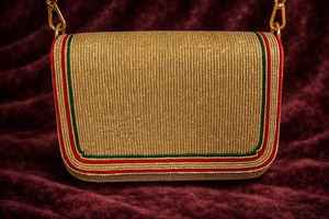 Bolso de mano multicolor con cuentas de cristal, estilo casual, artesanía india hecha a mano, tipo baguette, con cuentas de colores personalizables - Product Image 4