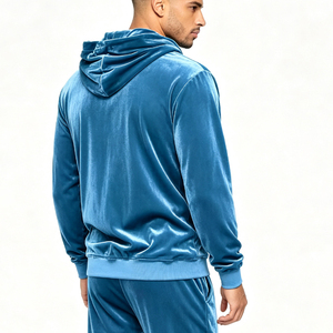 Ensemble de survêtement en velours écologique pour femme, coupe oversize et ample, avec sweat à capuche et pantalon de jogging, style urbain, grandes tailles, hiver - Product Image 6
