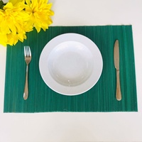 Sets de table en bambou durables - Style bohème, couleur personnalisable, utilisation intérieure/extérieure pour fêtes, maison et restaurant - Meilleure vente