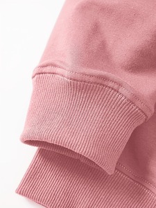 Ventes en gros à prix avantageux, sweats à capuche pour femmes à col rond imprimés sur mesure, manches longues, couleur unie, tricot en coton, vêtements d'hiver élégants - Product Image 4